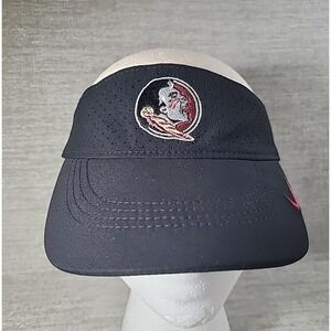 Nike Florida State Seminoles FSU Visor Black Dri Fit Adjustable Logo Swoosh